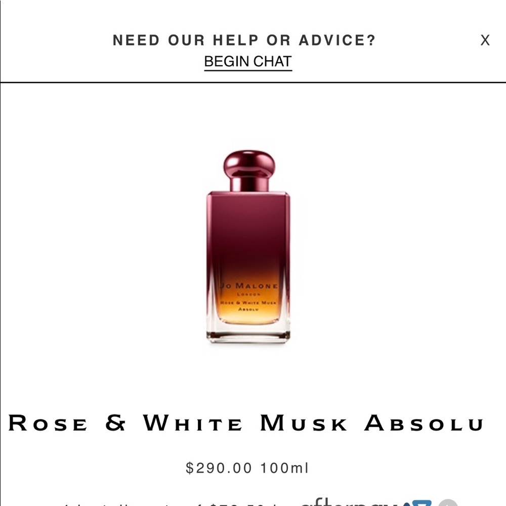 Jo Malone Rose and white musk